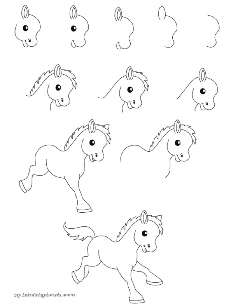 Step By Step Animals Drawing at GetDrawings | Free download