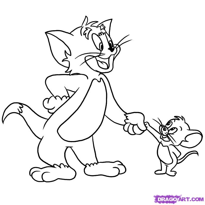 795x795 How To Draw Tom And Jerry, Step By Step, Cartoon Network