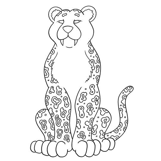 540x540 Cartoon Jaguar Step By Step Drawing Lesson