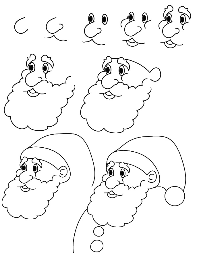 700x900 Easy Christmas Drawings Step Step Fun For Christmas