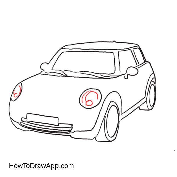 600x600 How To Draw A Mini Cooper Car Step By Step With Pictures And Text