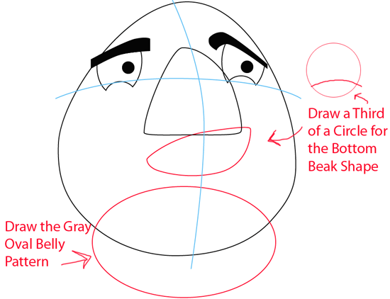 550x422 How To Draw Angry Birds And Pigs