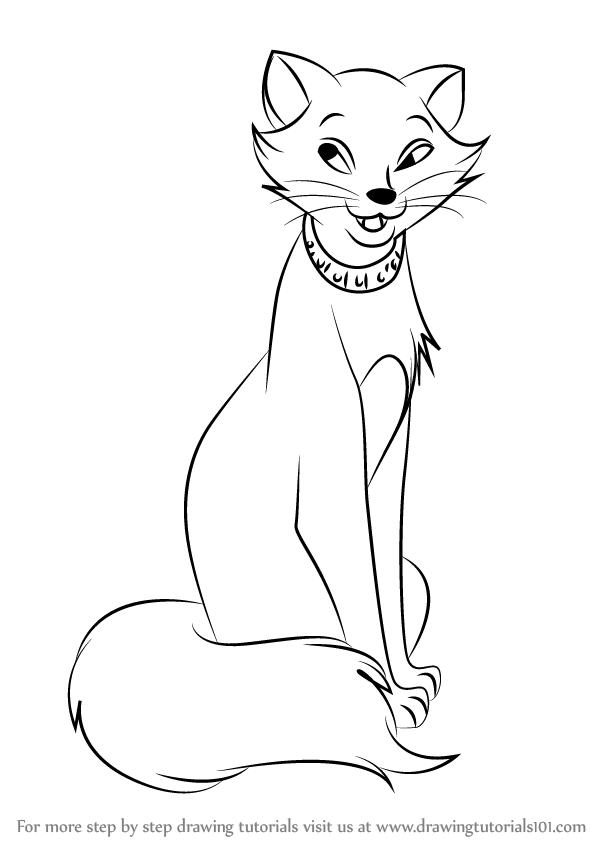 600x846 How To Draw Duchess From The Aristocats
