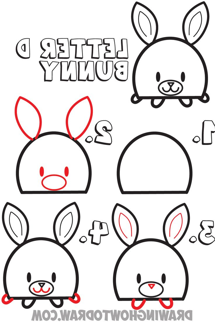 736x1111 Step By Step Drawing Cartoon Animals