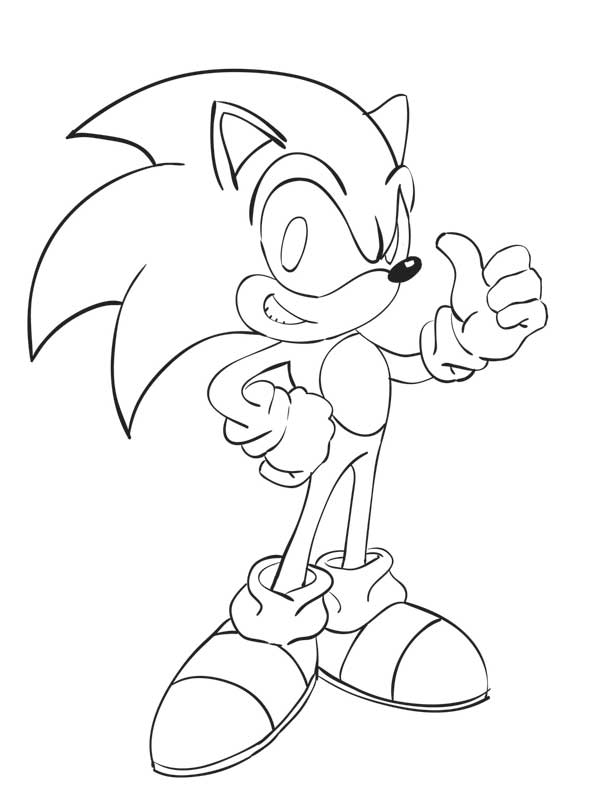 600x812 How To Draw Sonic