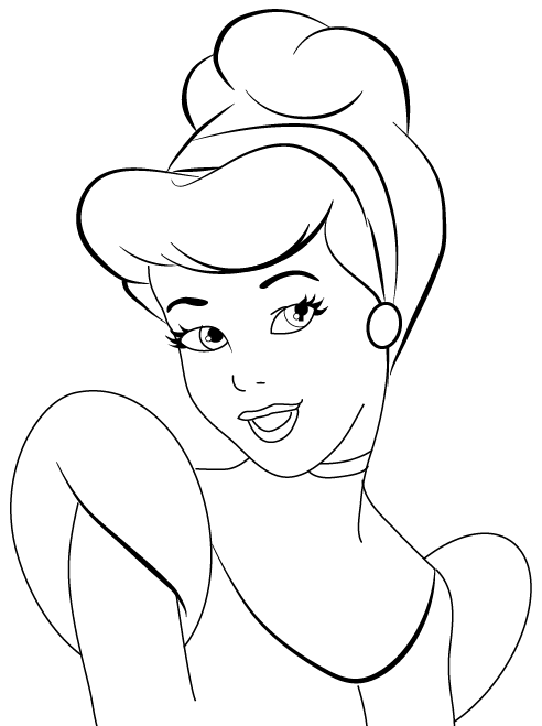 492x659 How To Draw Cinderella's Face With Easy Step By Step Drawing