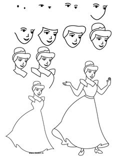 Step By Step Drawing Disney Characters at GetDrawings | Free download