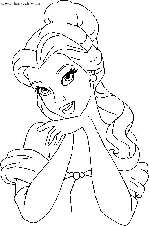 514x780 Complete Coloring Pages Disney Princess Kids Coloring Pages