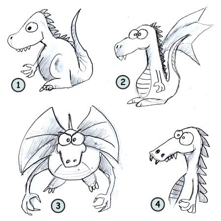 450x450 How To Draw Dragons