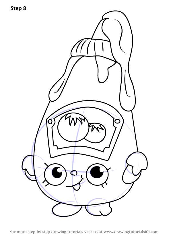 596x843 Learn How To Draw Tommy Ketchup From Shopkins (Shopkins) Step By