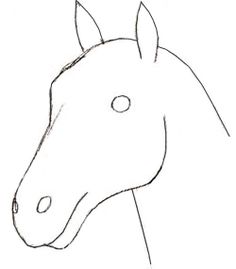 236x269 How To Create A Horse Head Drawing Using Pencil Step By Step