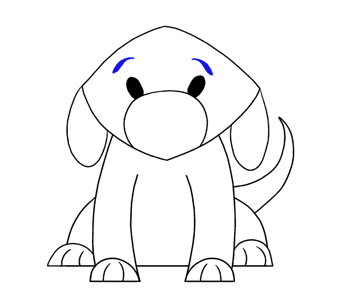 678x600 How To Draw A Simple Dog Easy Drawing Guides