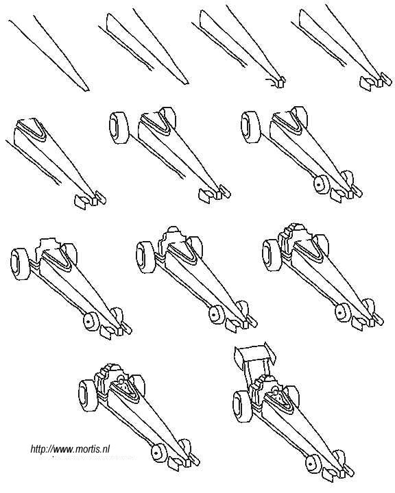576x720 Formula 1 Car Drawing Teaching Art