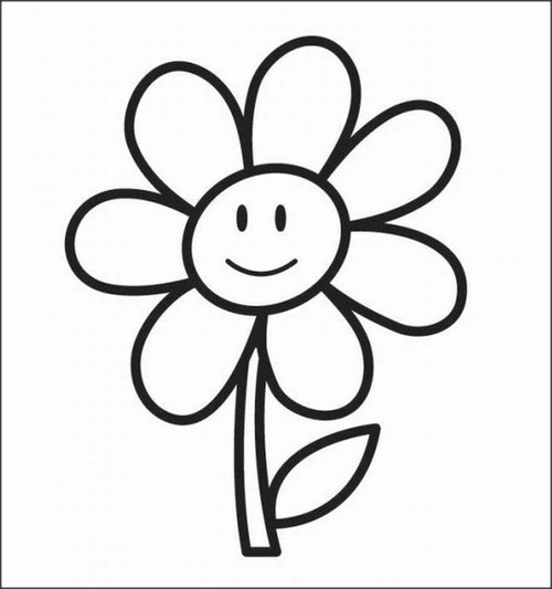 500x533 Flowers Drawing For Kids Free Clip Arts Sanyangfrp