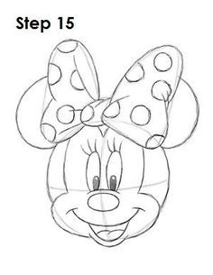 236x305 Draw Minnie Mouse Step 15 Ideas Minnie Mouse