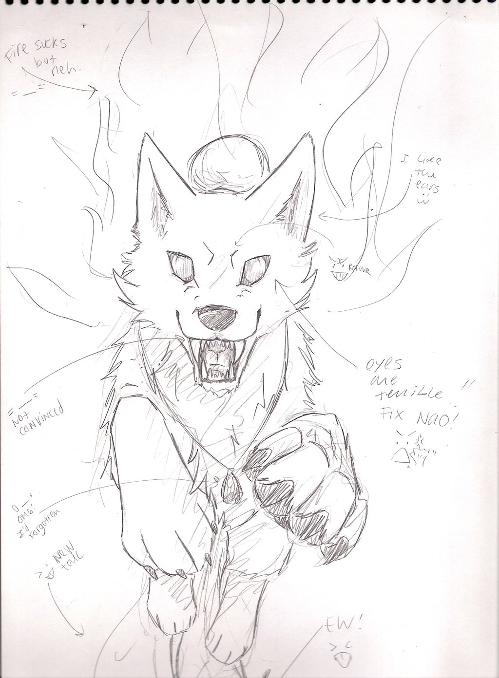 1024x1392 Drawing A Wolf Tutorial 6 Of 7 By Wolfsouled