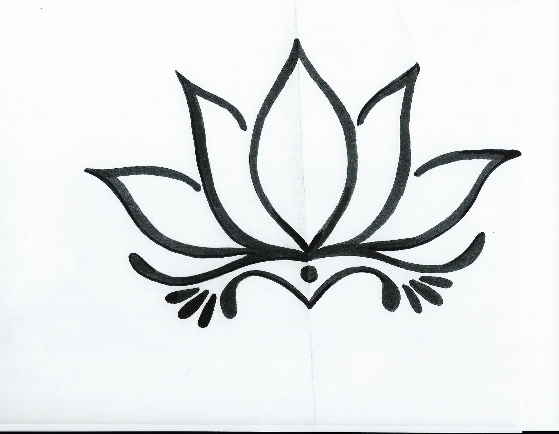 1920x1491 Lotus Flower Drawing Step By Step Simple Lotus Flower Drawing