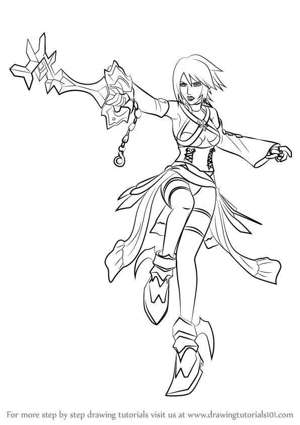 596x844 Learn How To Draw Aqua From Kingdom Hearts (Kingdom Hearts) Step