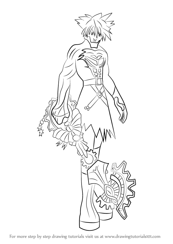 596x842 Learn How To Draw Vanitas From Kingdom Hearts (Kingdom Hearts