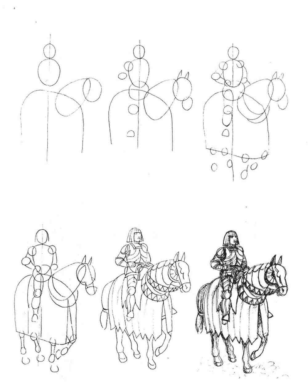 1000x1264 Easy Horses To Draw Step By Step