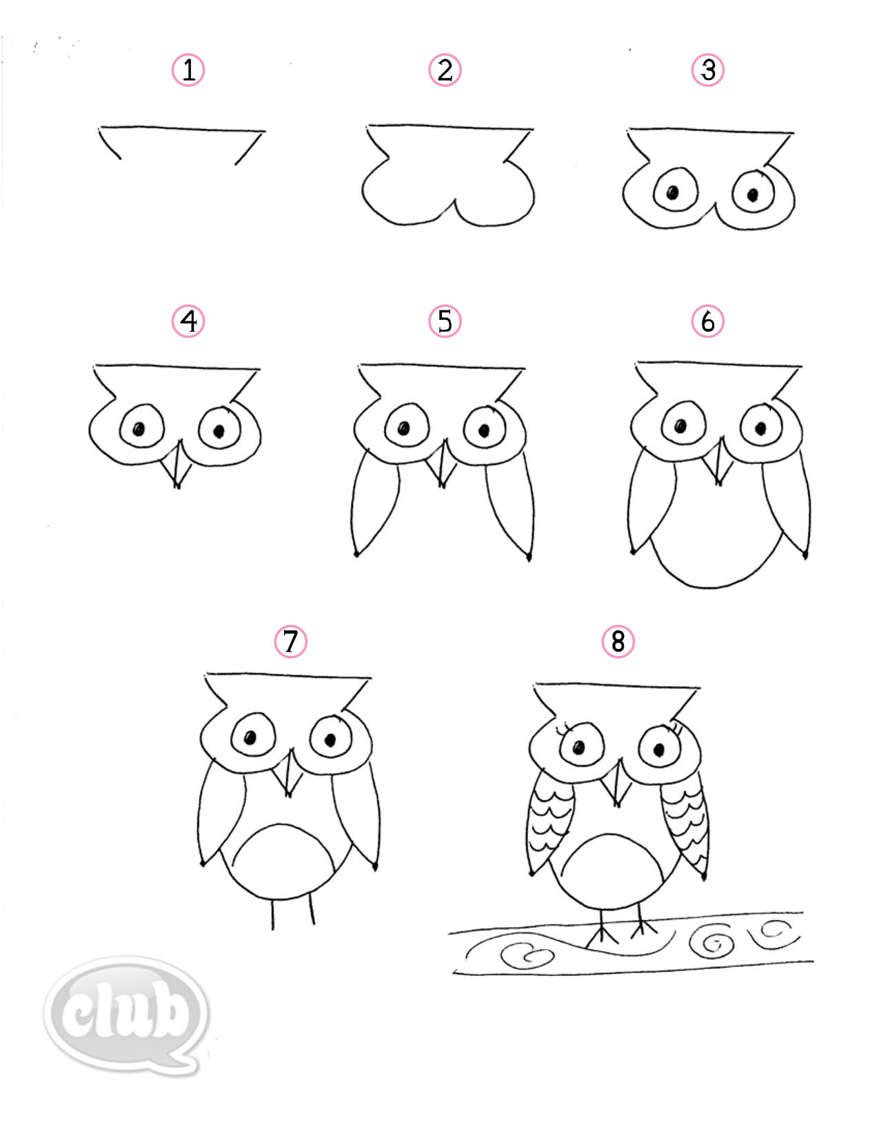 1275x1650 Owl Drawing Step By Step Owl Obsession Series How To Doodle