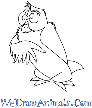 300x350 How To Draw Owl From Winnie The Pooh