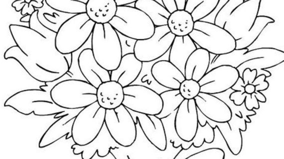 570x320 Bouquet Of Roses Drawing How To Draw Roses, Step By Step, Flowers