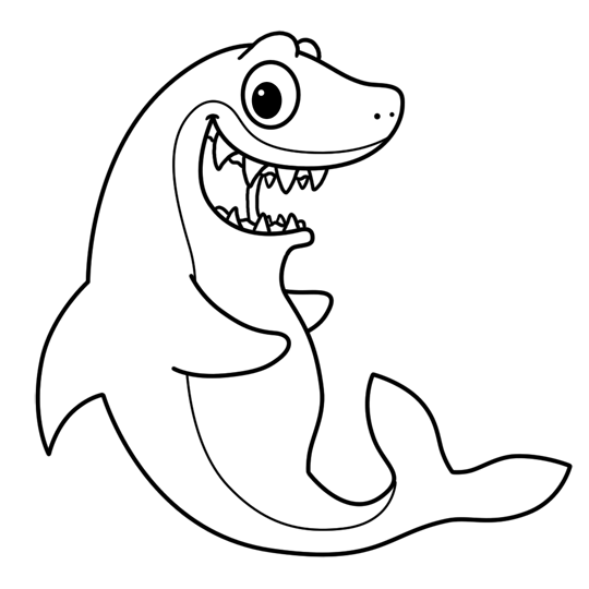 540x540 Cartoon Sharks Step By Step Drawing Lesson