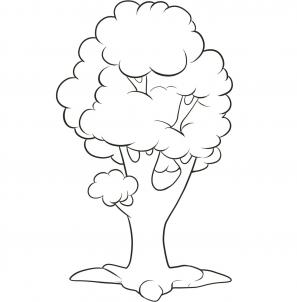 297x302 How To Draw How To Draw An Easy Tree