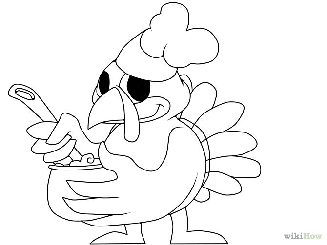 670x503 Drawing A Turkey Step By Step Coloring Pages Fabulous Easy Turkey