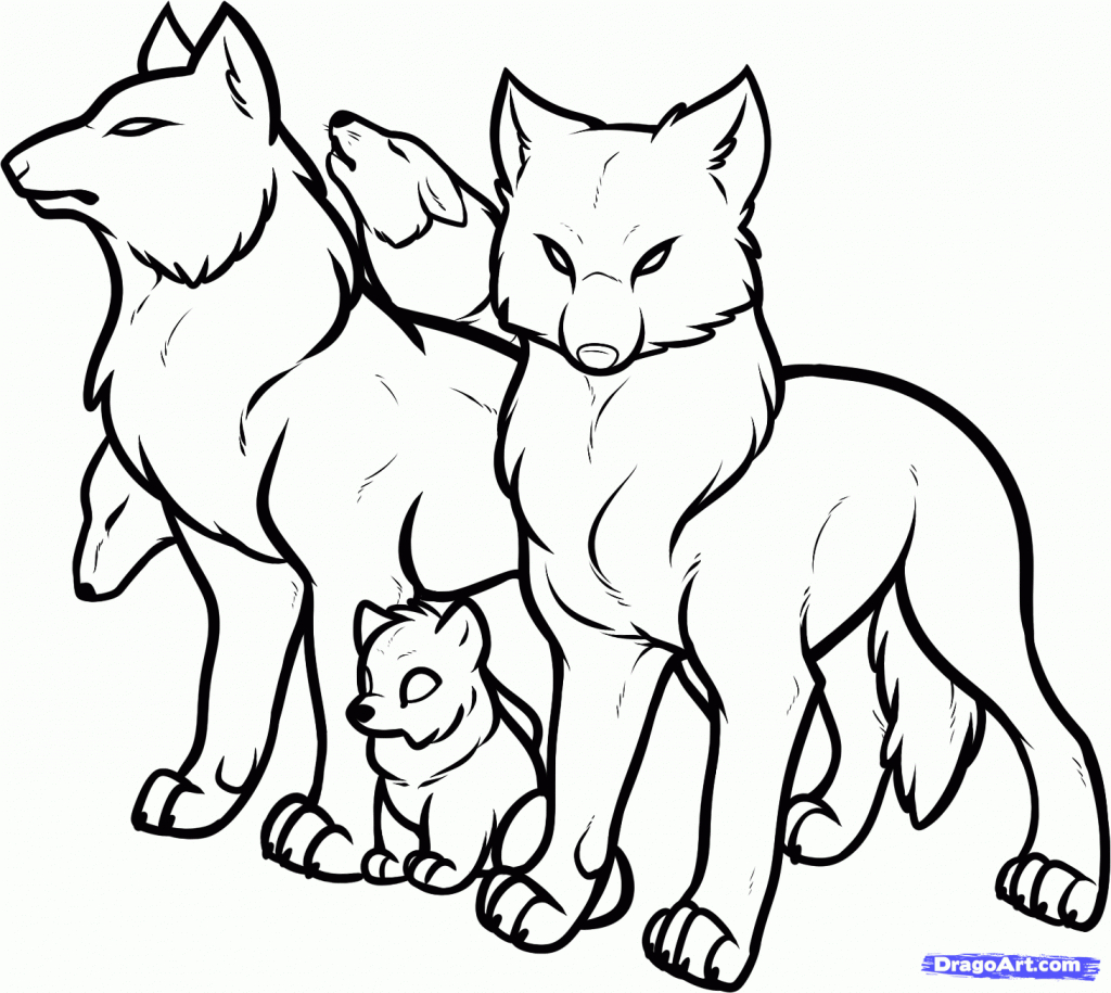 1024x915 Drawing How To Draw A Cartoon Wolf Head Step By Step