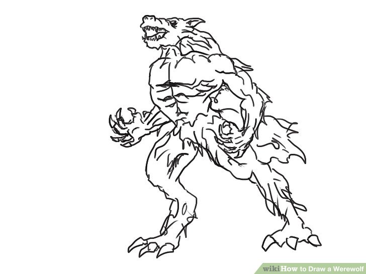 728x546 4 Ways To Draw A Werewolf