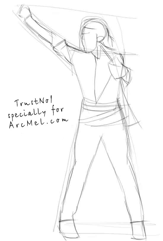 550x812 How To Draw Michael Jackson Step By Step