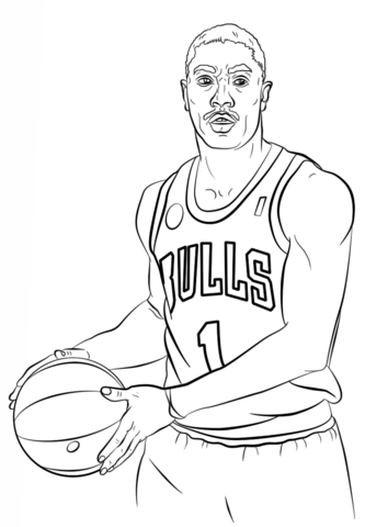 333x480 Derrick Rose Coloring Page Free Printable Coloring Pages