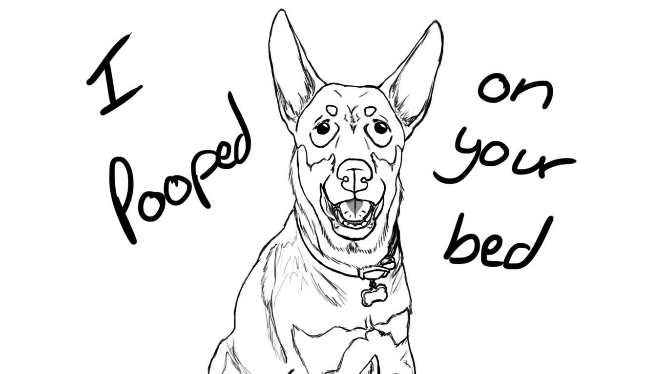 1364x767 Easy Dog Drawings Standing Ba Dog How To Draw A Dancing Dog Easy