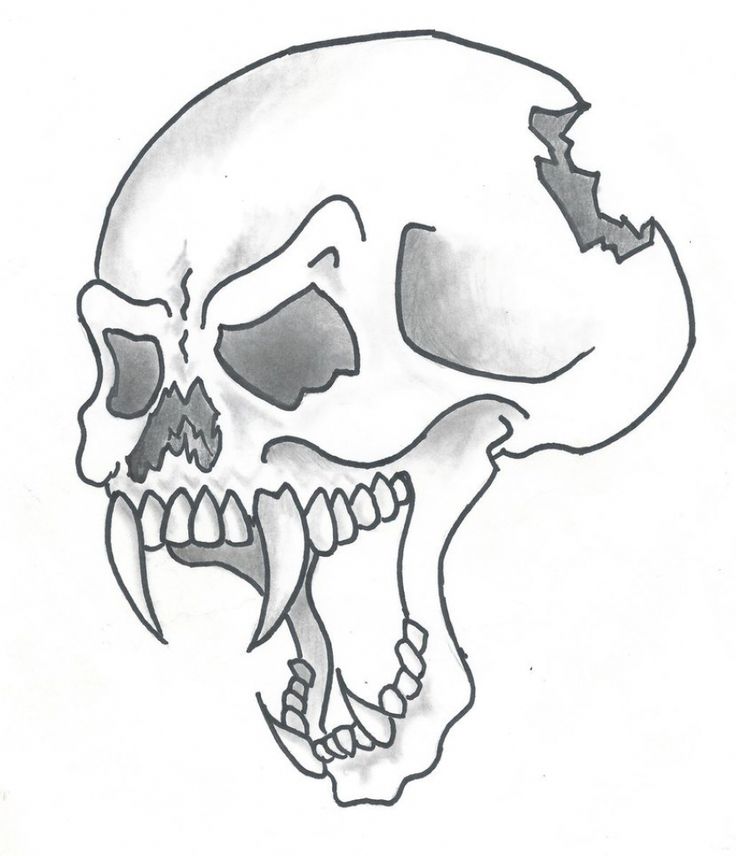 736x856 Easy Drawings Of Skulls Group