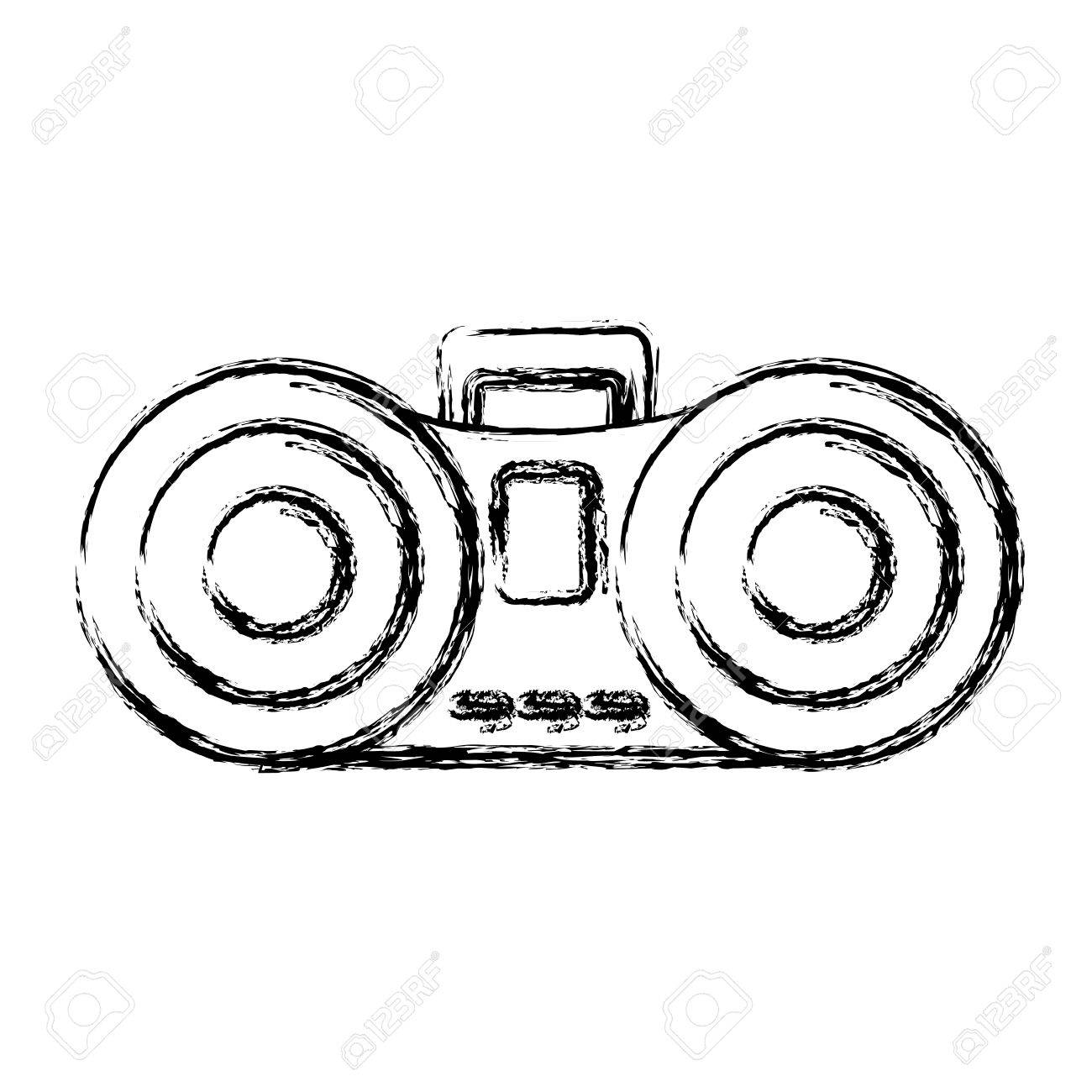 1300x1300 Old Radio Stereo Icon Vector Illustration Graphic Design Royalty
