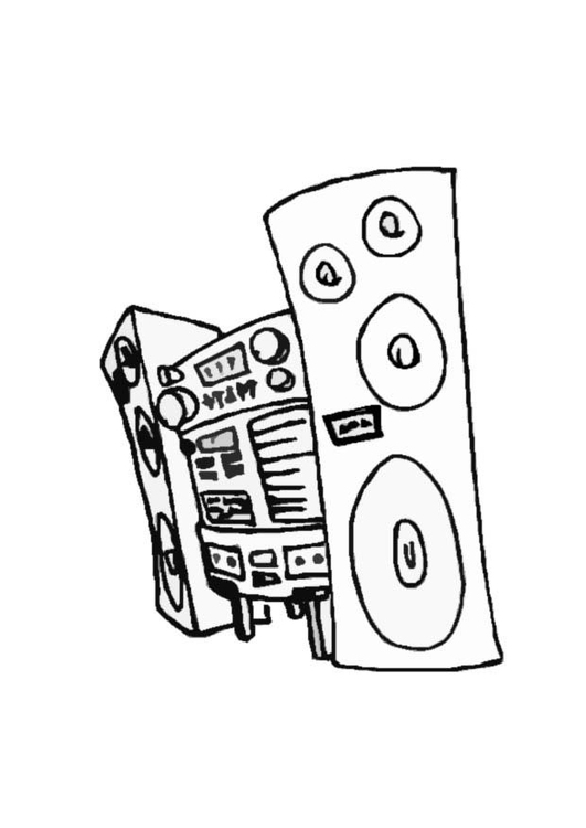 531x750 Coloring Page Stereo
