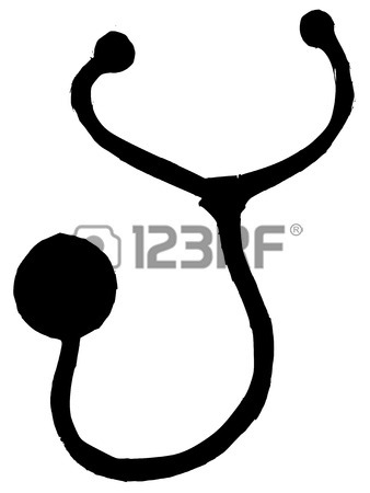 338x450 Hand Drawn, Cartoon, Sketch Illustration Of Stethoscope Royalty