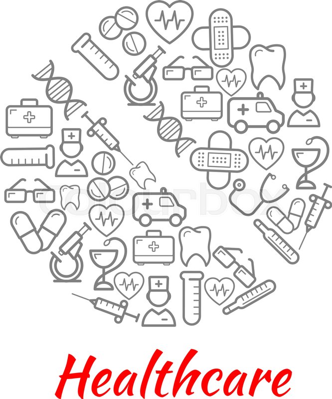 666x800 Pill Symbol, Composed Of Doctor, Ambulance, Stethoscope, Syringe