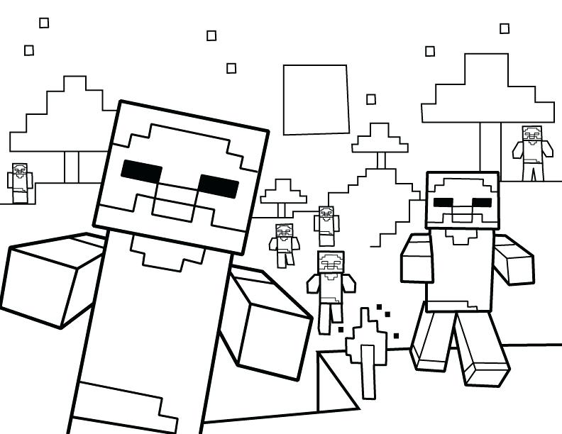 792x612 This Is Minecraft Coloring Pages Images Zombies Minecraft Coloring