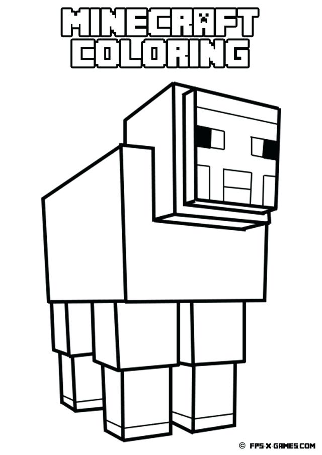 640x905 Coloring Pages For Minecraft Coloring Page Drawing Inspired By 1