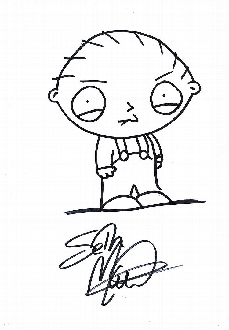 750x1079 Macfarlane Drawing Of Stewie Griffin.