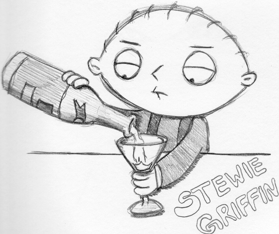 891x745 Stewie Griffin By Zombietimmy