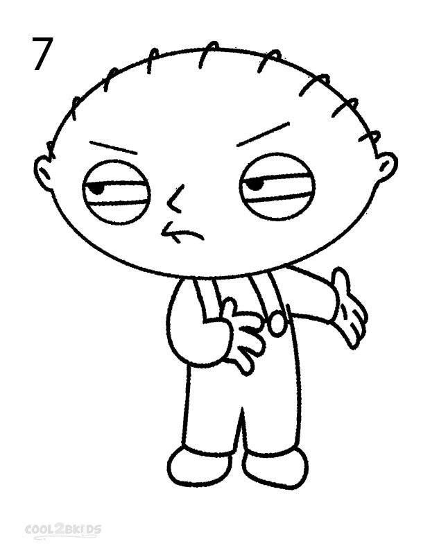 620x800 How To Draw Stewie (Step By Step Pictures) Cool2bkids