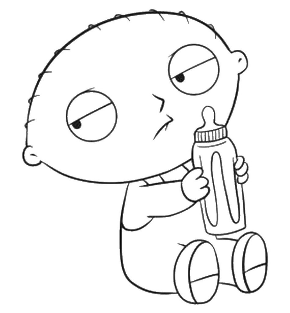 950x1024 Stewie Griffin Coloring Pages
