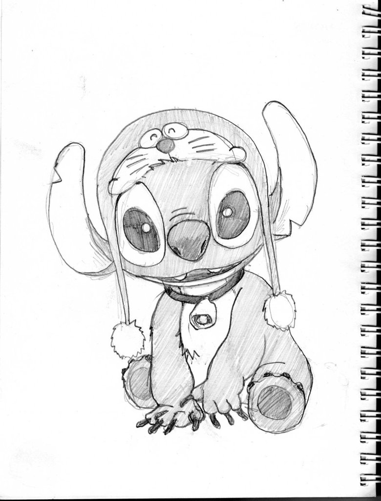 780x1025 Stitch With Doraemon By Nekokevin