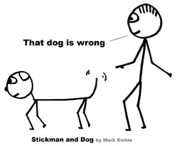350x289 How To Draw A Stick Dog