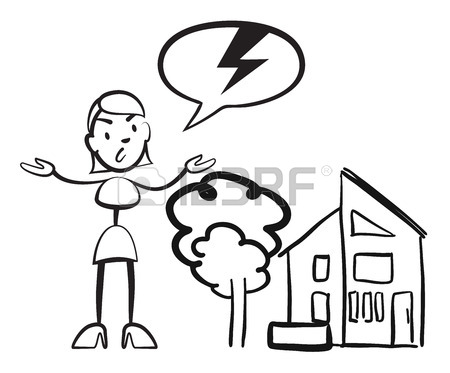 450x373 Stick Figure Woman House Insurance Case, Stickman Vector Drawing
