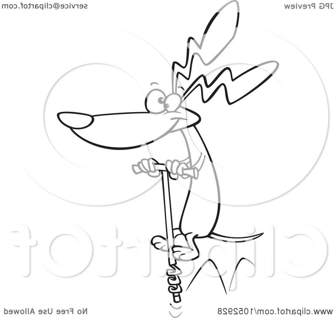 1296x1228 Cartoon Blacknd White Outline Design Of Wiener Dog Using